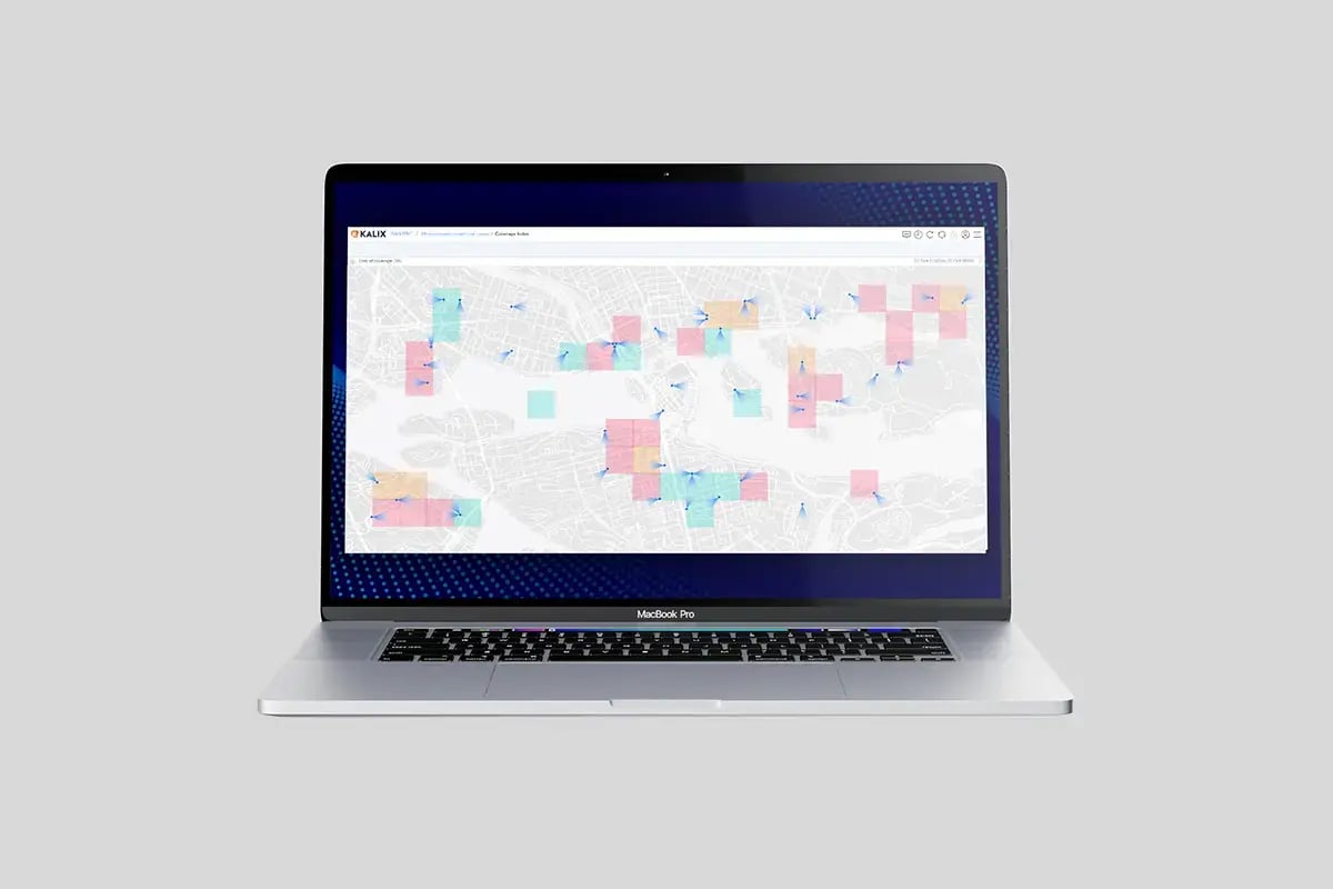 RAN Monitoring with ML-enhanced geolocation Polystar interface in laptop